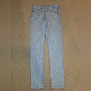 Levi's Women's 501 Skinny Leg Jeans in Light Blue